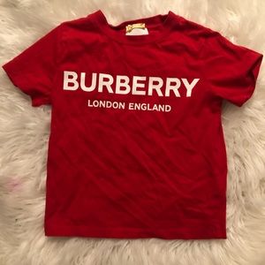 Toddler red Burberry shirt